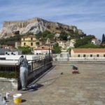 χρωματισμός κάγκελων ταράτσας